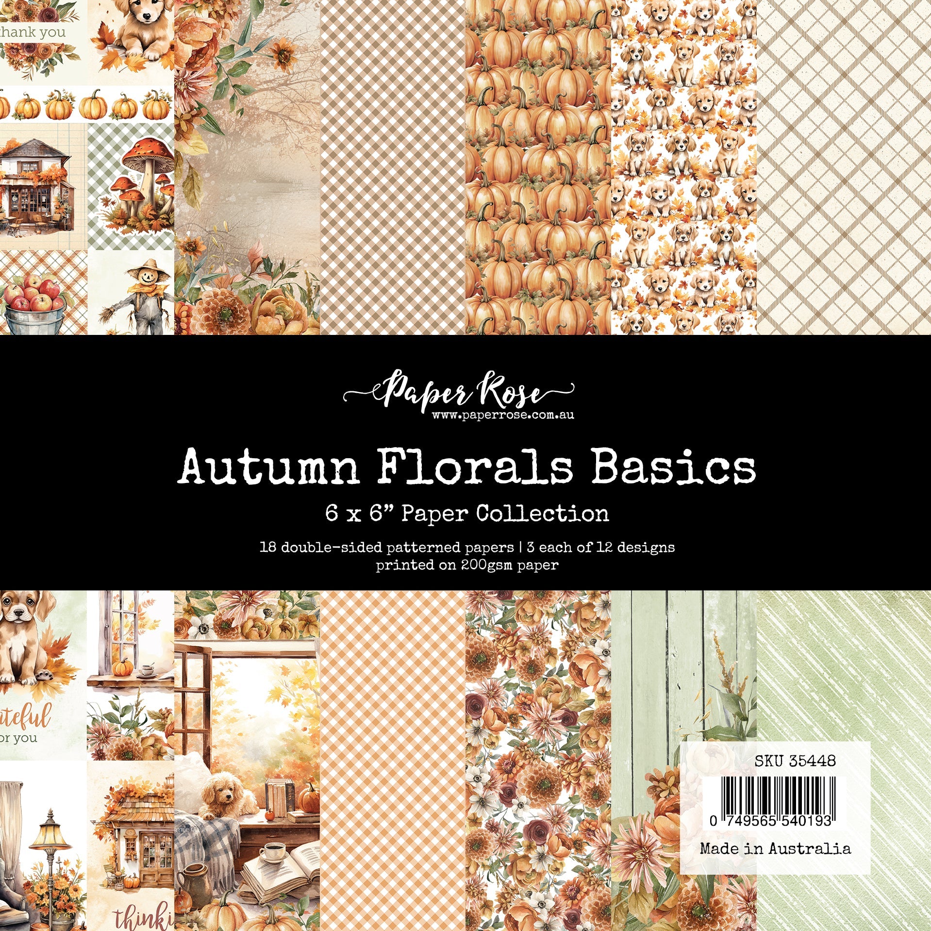 Autumn Florals Basics 6x6 Paper Collection 35448