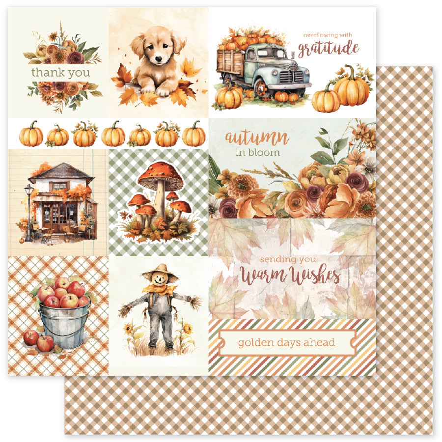Autumn Florals Basics 12x12 Paper Collection 35451