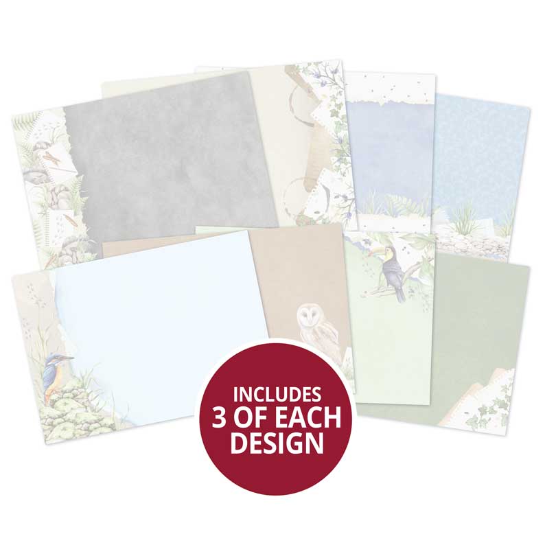 Botanical Birds Luxury Card Inserts