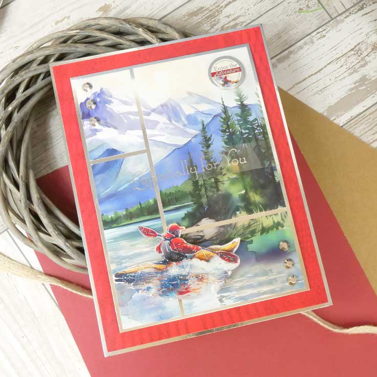 A Splashing Time Decoupage Topper Sheet