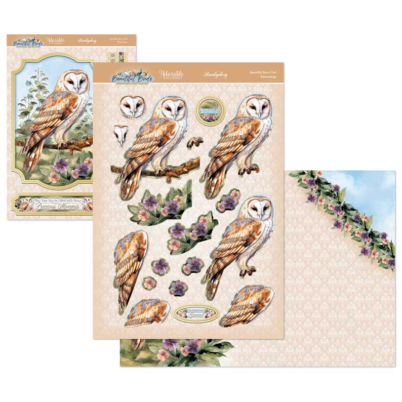 Beautiful Birds Deco-Large Set - Beautiful Barn Owl