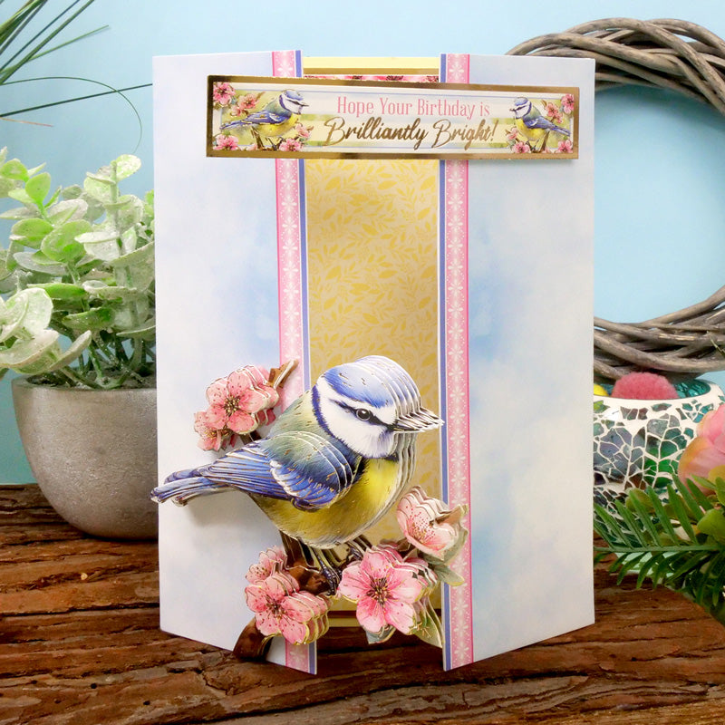 Beautiful Birds Deco-Large Set - Brilliant Blue Tit