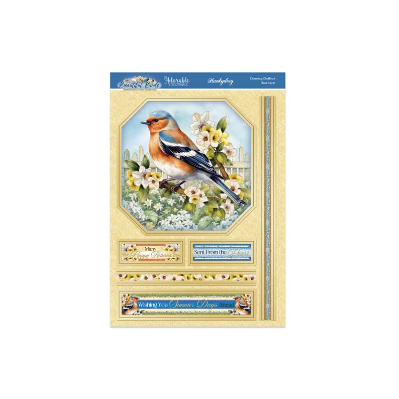 Beautiful Birds Deco-Large Set - Charming Chaffinch