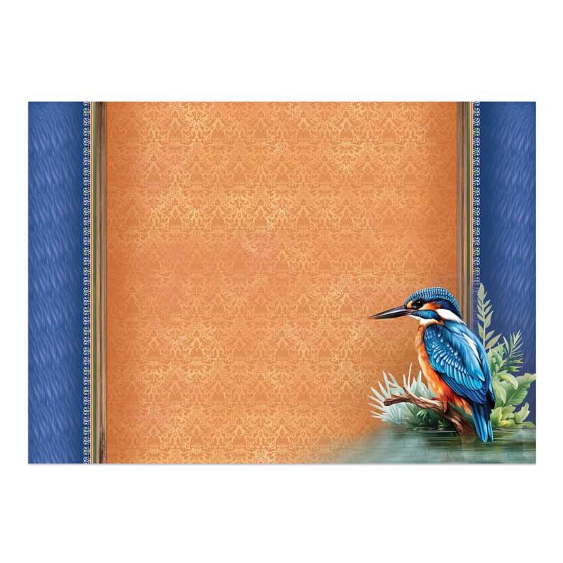 Beautiful Birds Deco-Large Set - Colourful Kingfisher