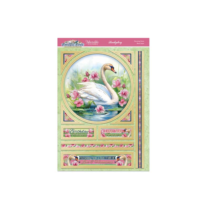 Beautiful Birds Deco-Large Set - Stunning Swan