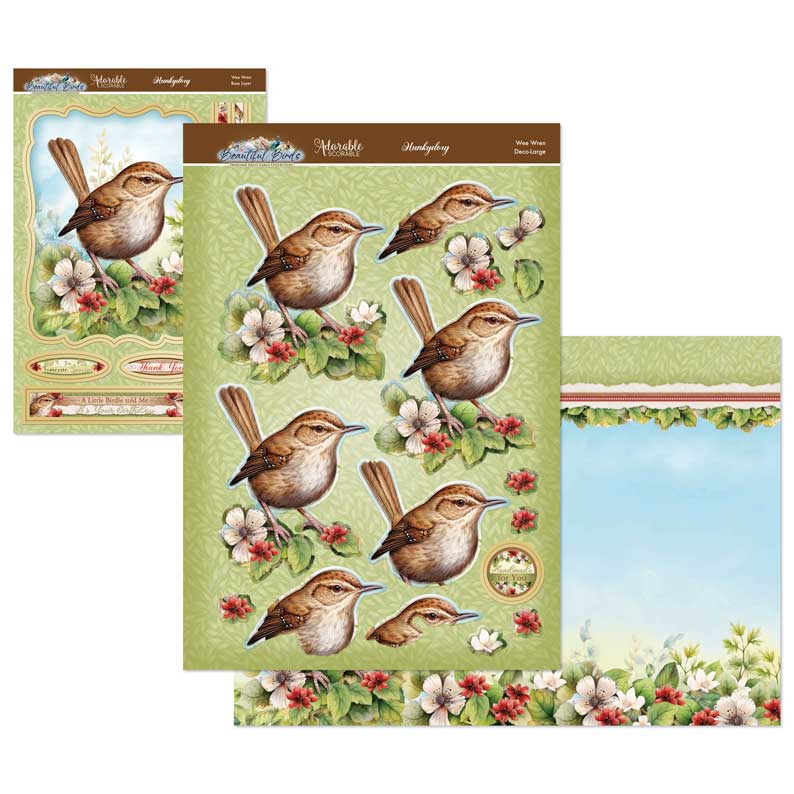 Beautiful Birds Deco-Large Set - Wee Wren