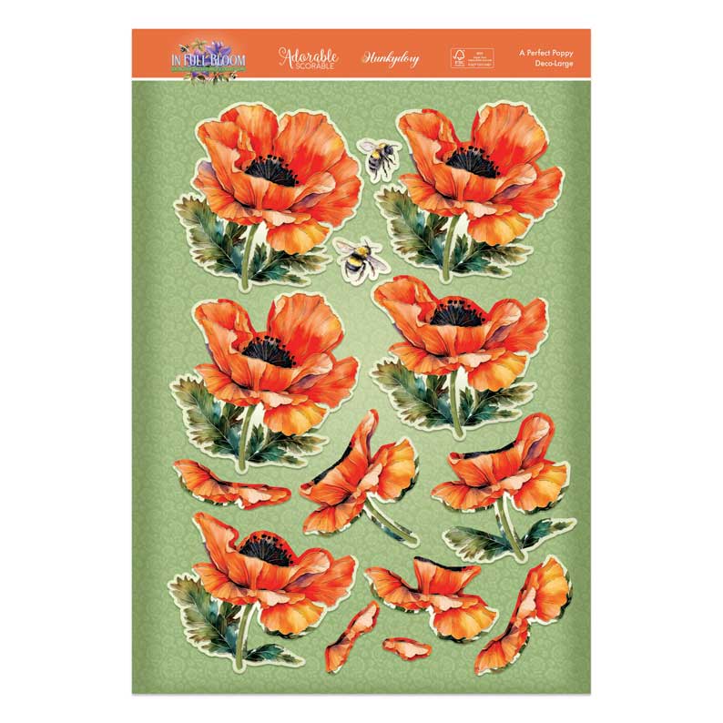 In Full Bloom Deco-Large Set - A Perfect Poppy