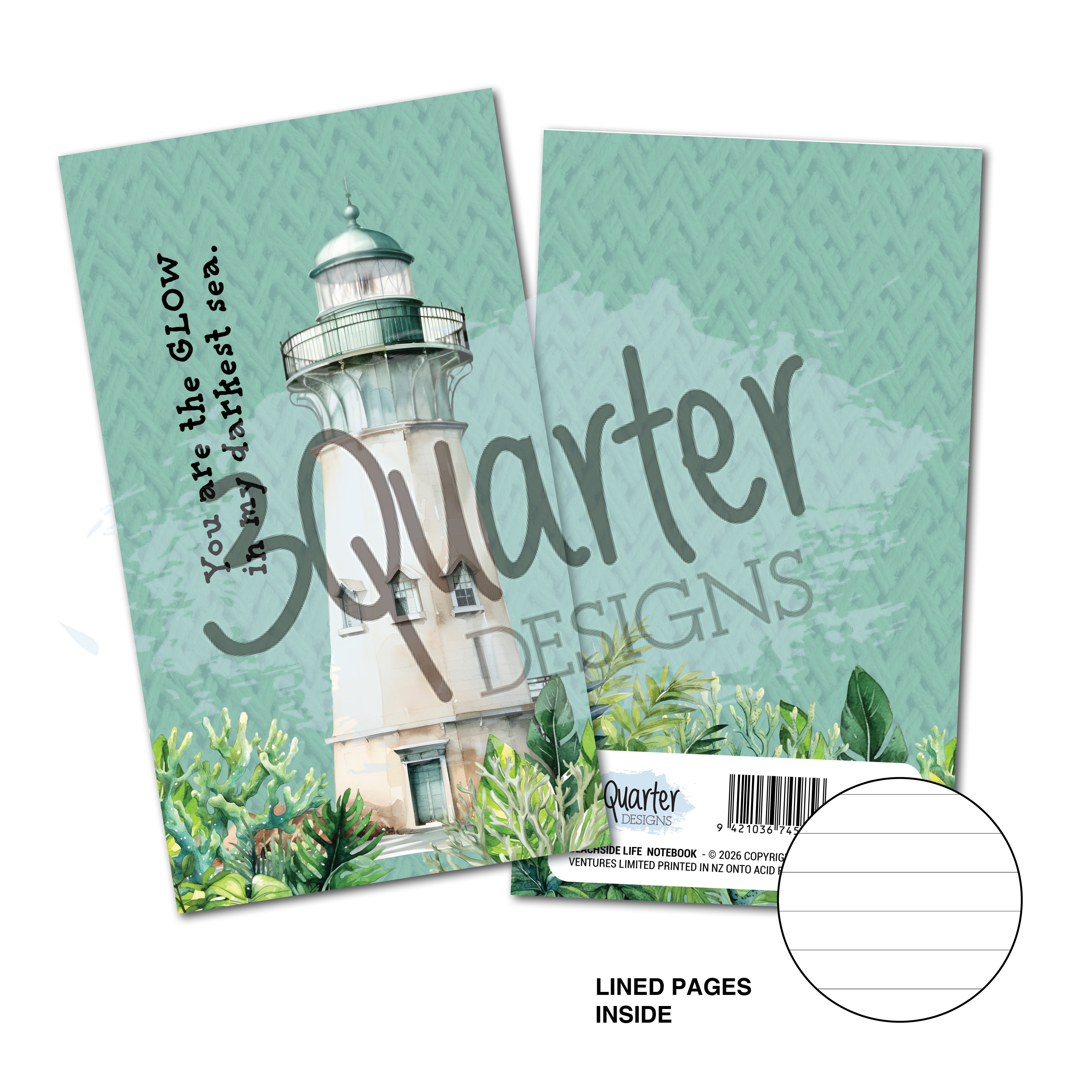 3Quarter Designs Beachside Life - Mini Notebook