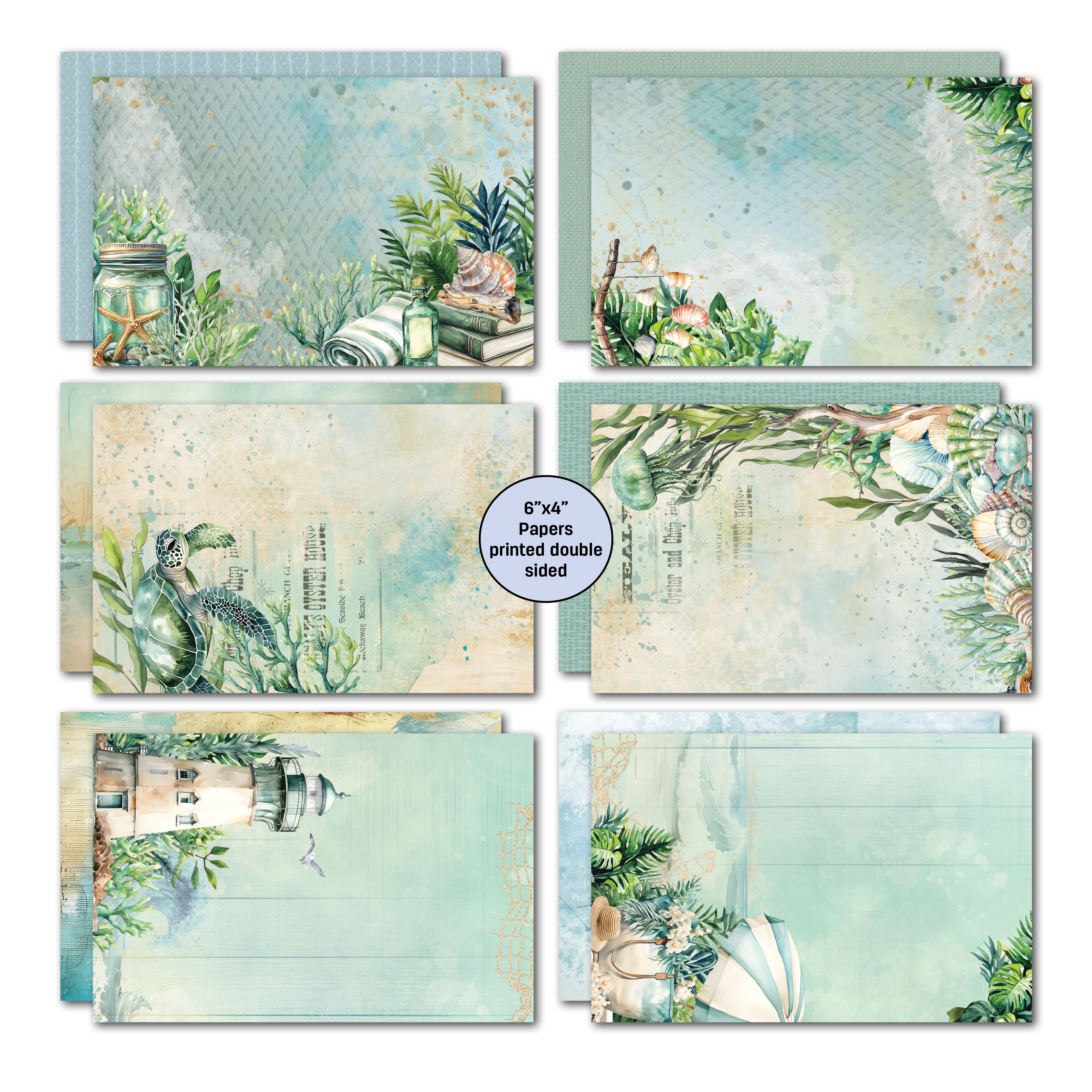 3Quarter Designs Beachside Life 6x4 Card Pack