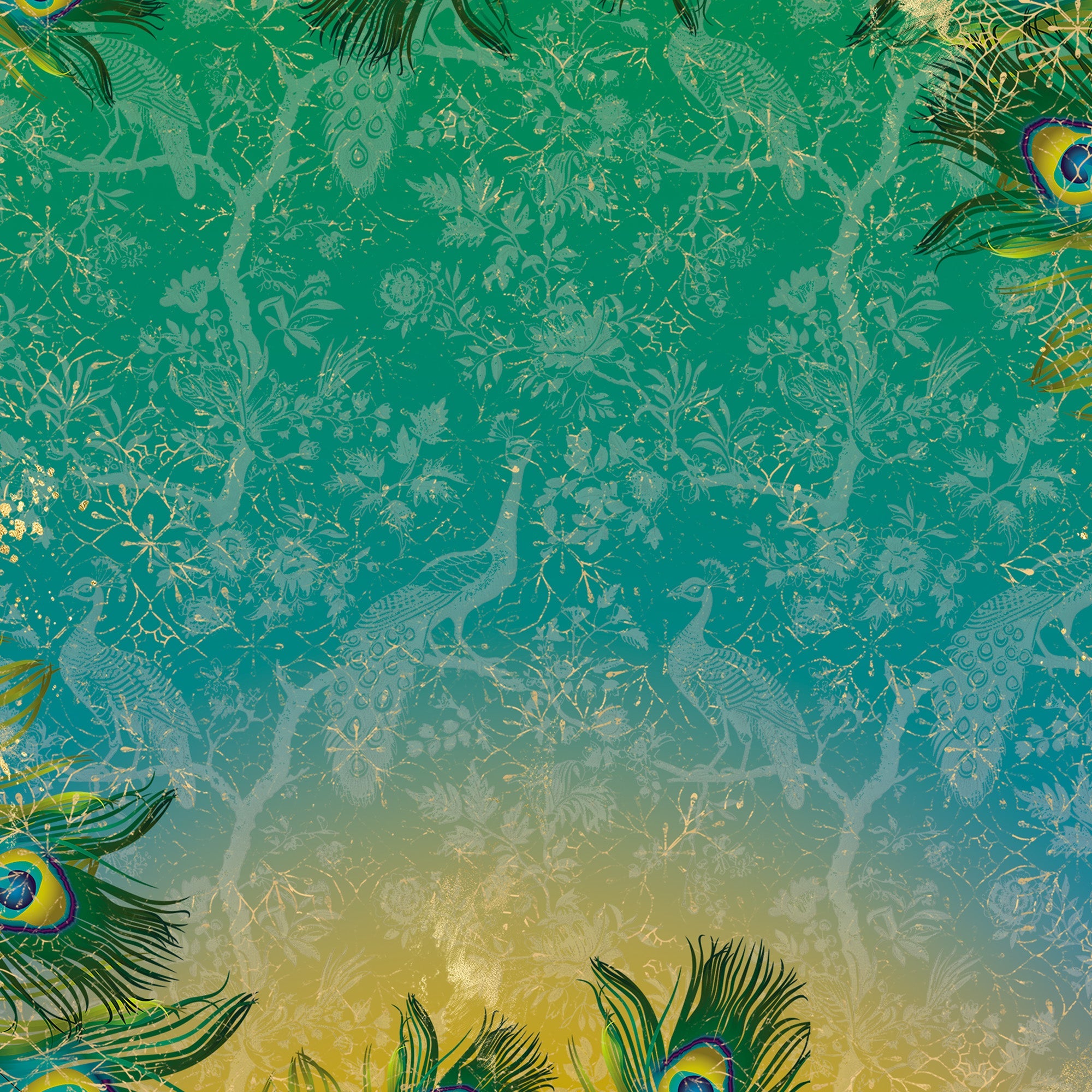 Graceful Plumes Paper Pad 12”x12”