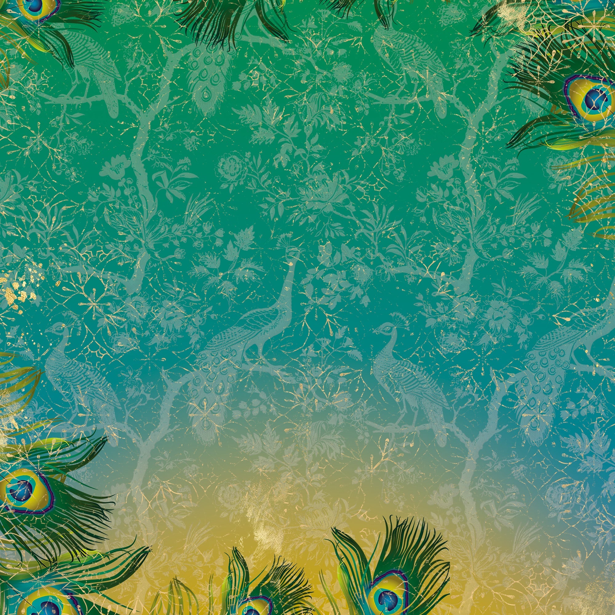 Graceful Plumes Paper Pad 6”x6”