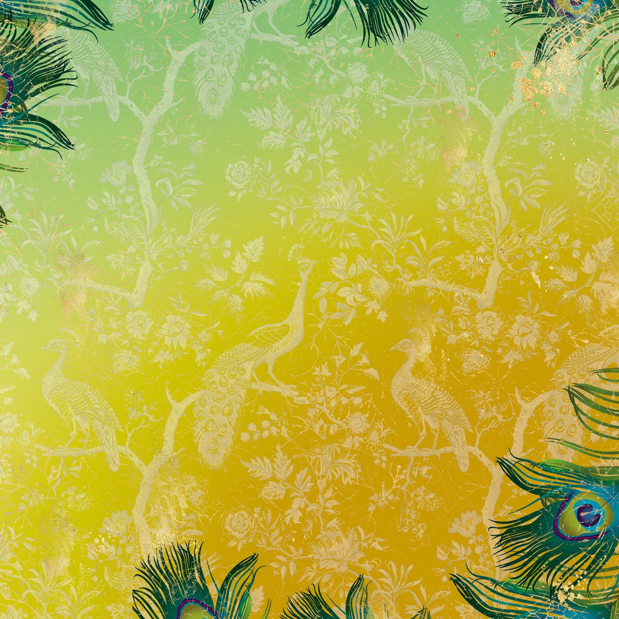 Graceful Plumes Paper Pad 12”x12”