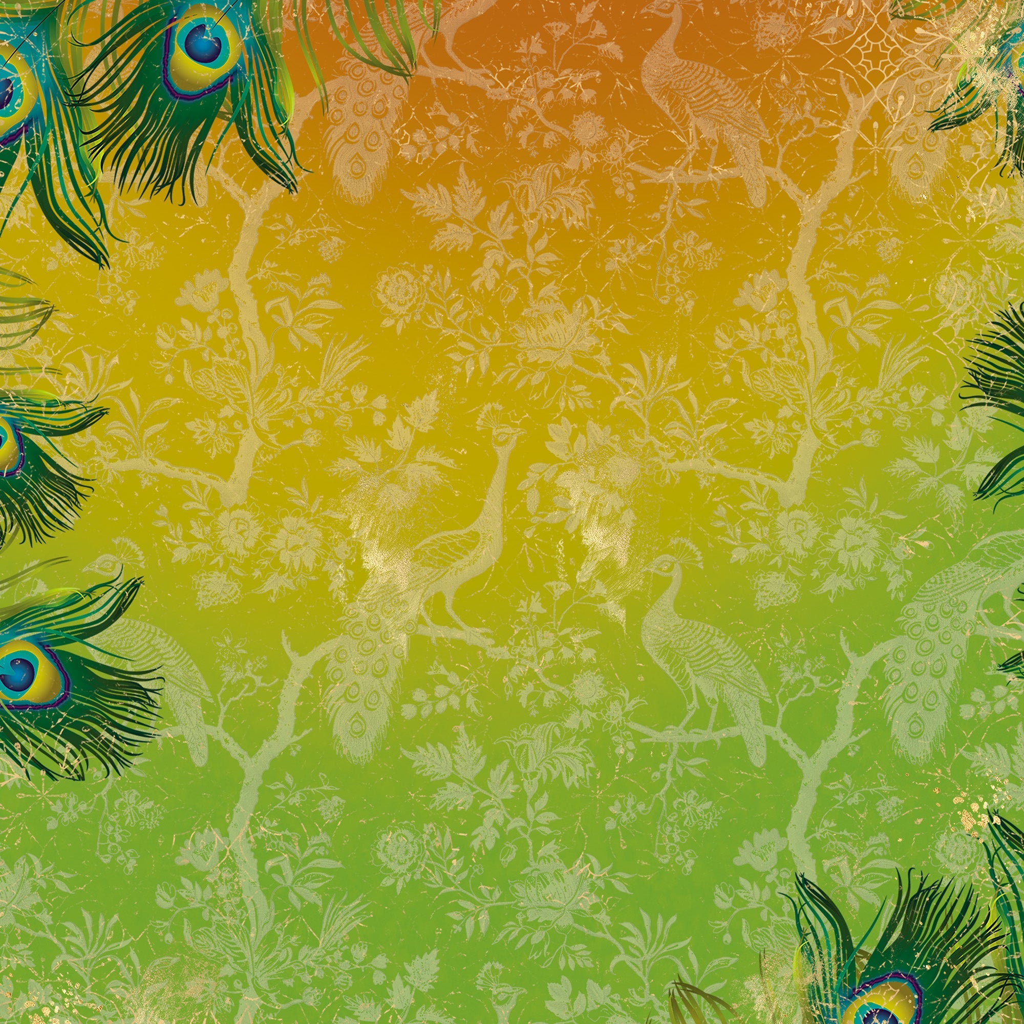 Graceful Plumes Paper Pad 6”x6”