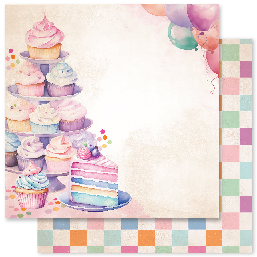 Birthday Fun F 12 x 12 Paper (12 pc Bulk Pack) 33276