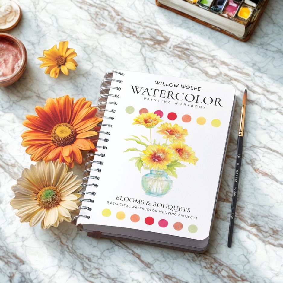 Willow Wolfe - Watercolor Workbook: Blooms and Bouquets by Willow Wolfe