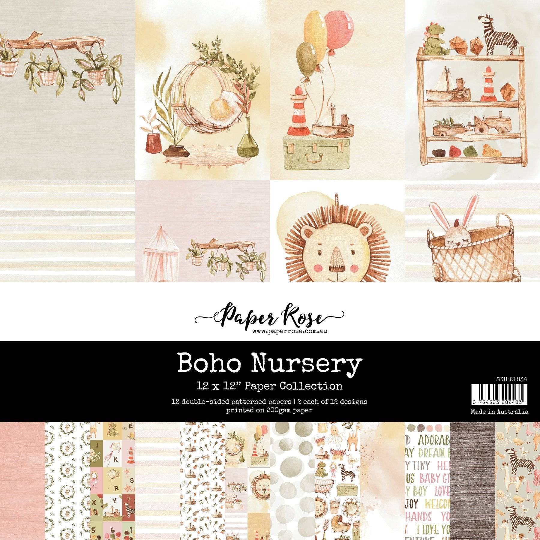 Boho Nursery 12x12 Paper Collection 21834