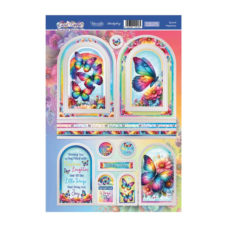 Spread Happiness Card Topper Sheet