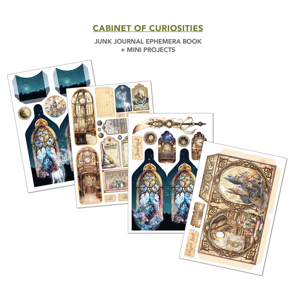 Wizard Academy Junk Journal & Ephemera Book A4 32/Pkg