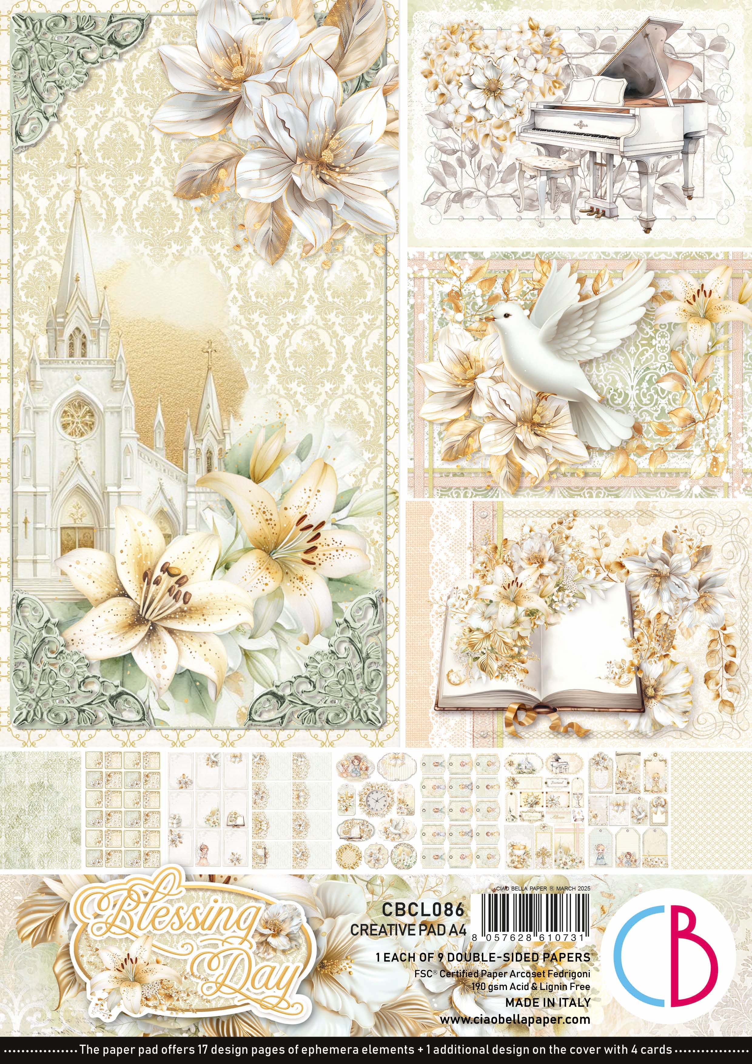 Blessing Day Creative Pad A4 9/Pkg