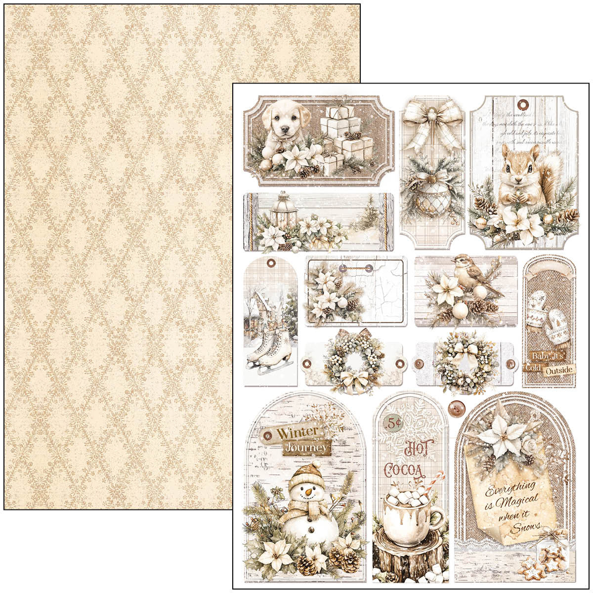 Winter Season Creative Pad A4 9/Pkg