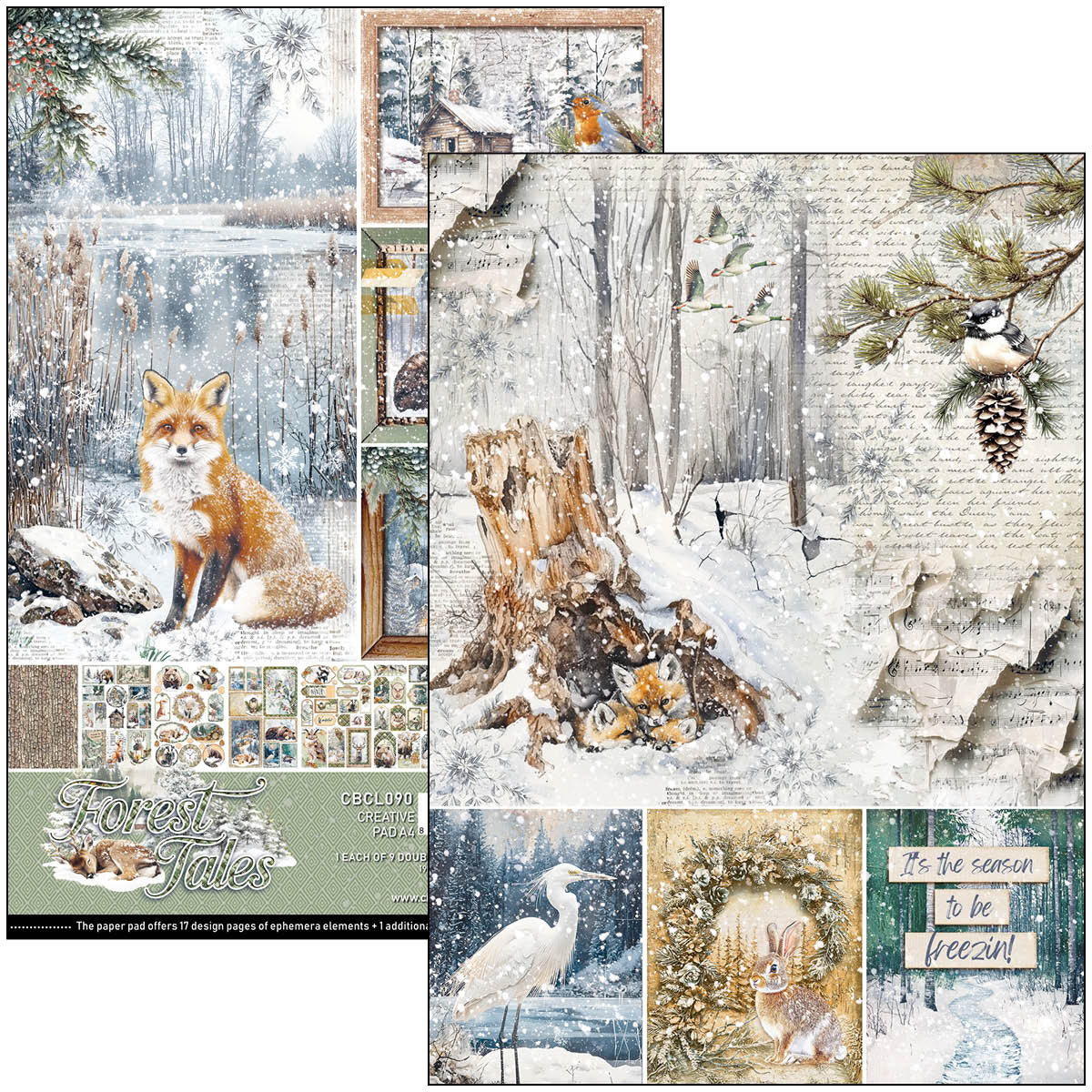 Forest Tales Creative Pad A4 9/Pkg