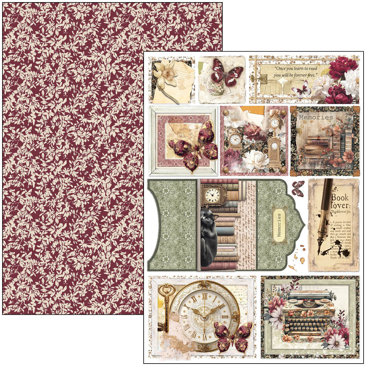Book Lovers Creative Pad A4 9/Pkg