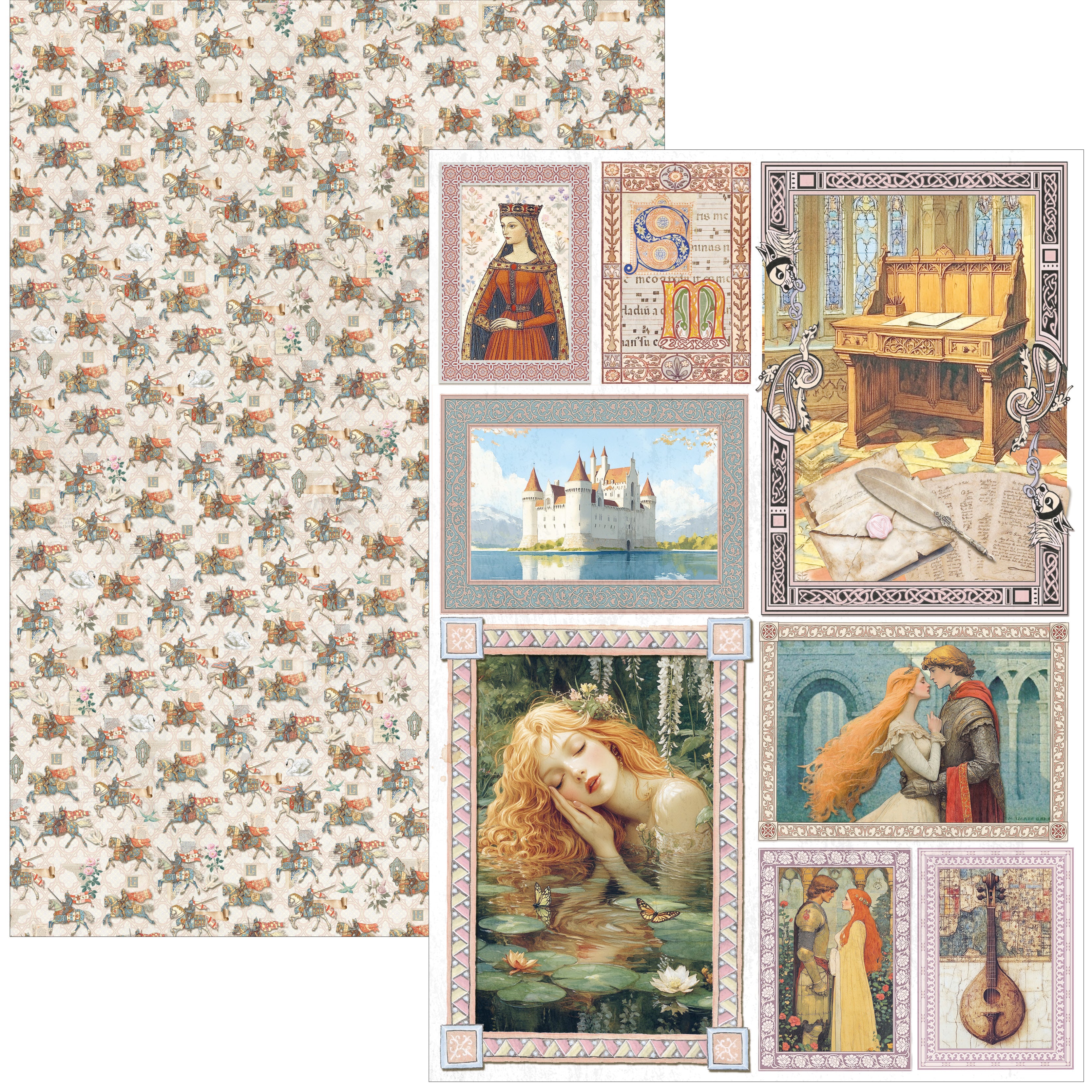 Courtly Love Creative Pad A4 9/Pkg