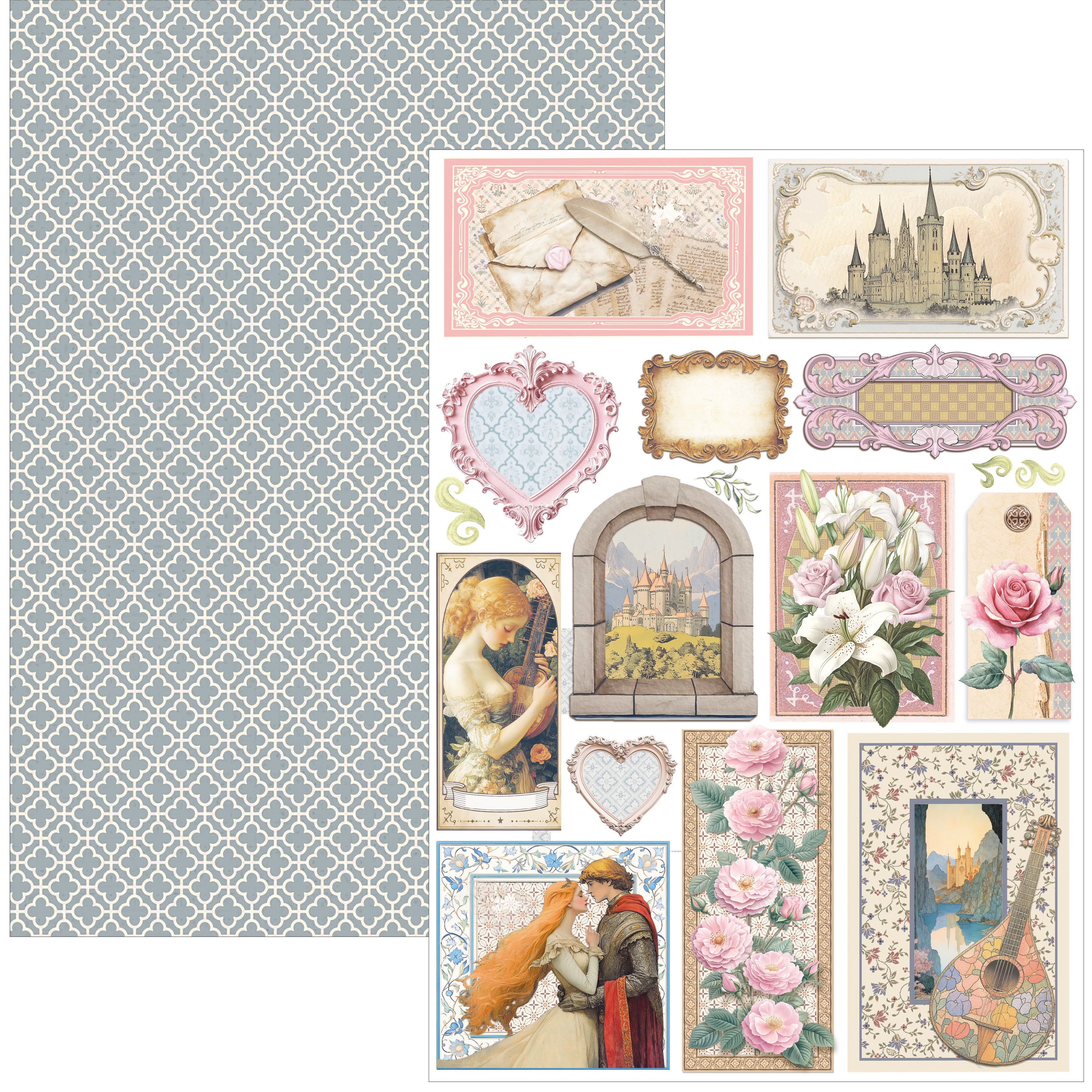 Courtly Love Creative Pad A4 9/Pkg
