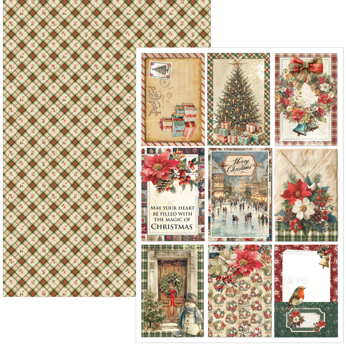 Merry & Bright Creative Pad A4 9/Pkg