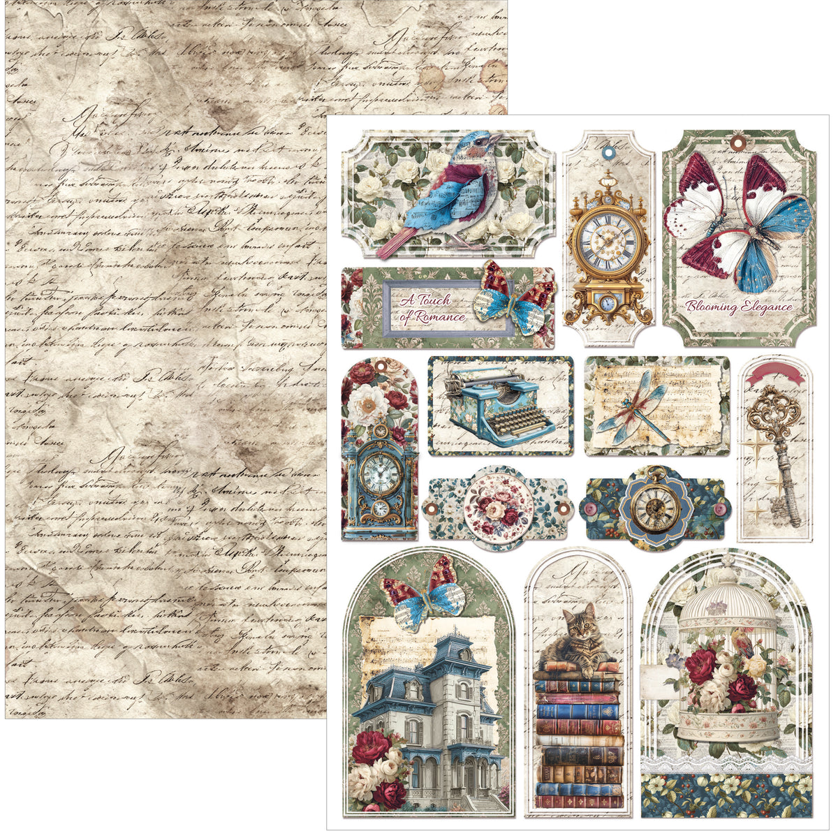 Bohemian Burgundy Creative Pad A4 9/Pkg