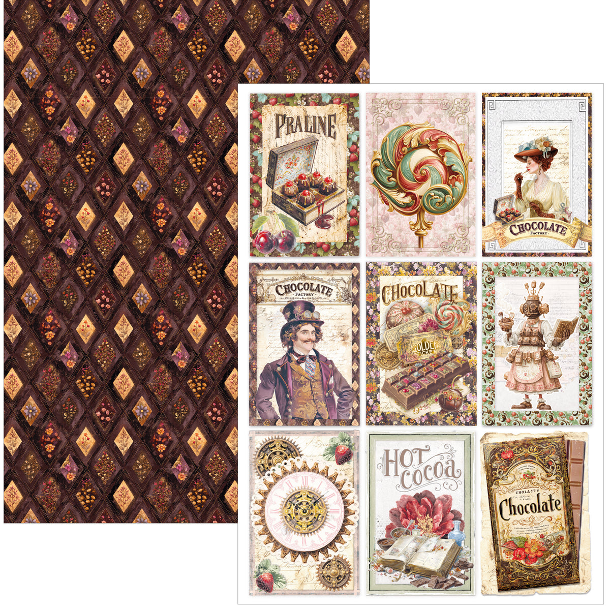 Chocolate Wanderlust Creative Pad A4 9/Pkg