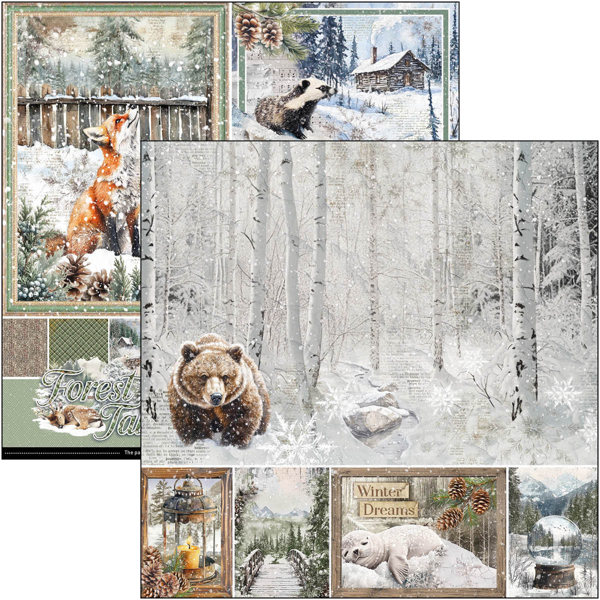 Forest Tales Pad 8"x8" 12/Pkg