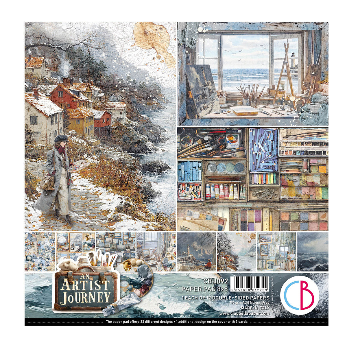 An Artist Journey Pad 8"x8" 12/Pkg