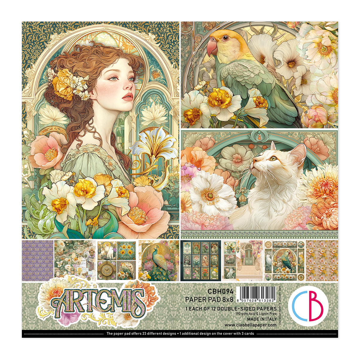 Artemis Pad 8"x8" 12/Pkg