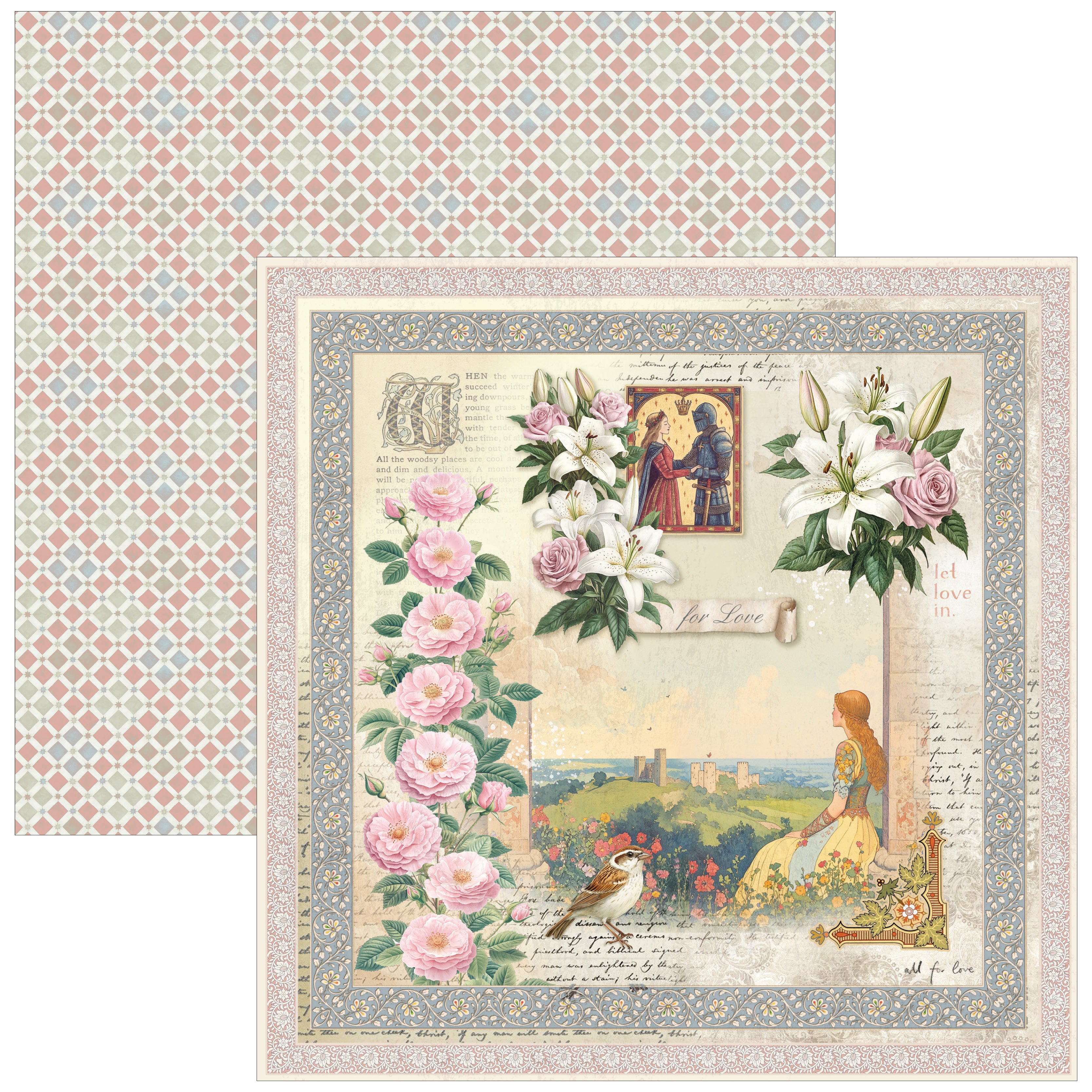 Courtly Love Pad 8"x8" 12/Pkg