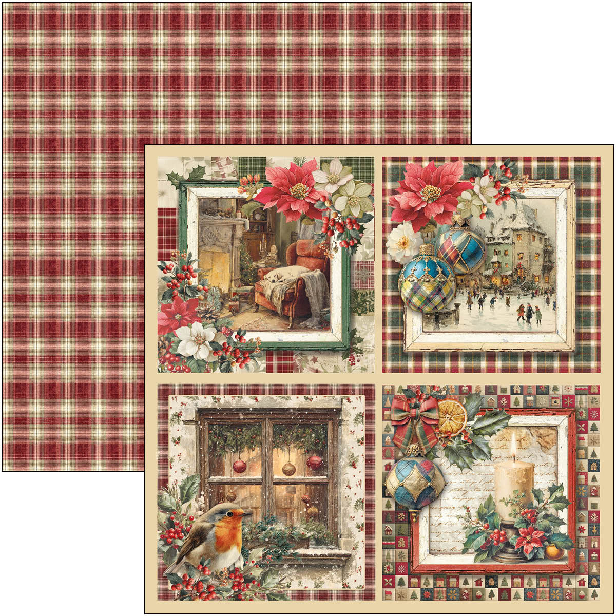 Merry & Bright Pad 8"x8" 12/Pkg