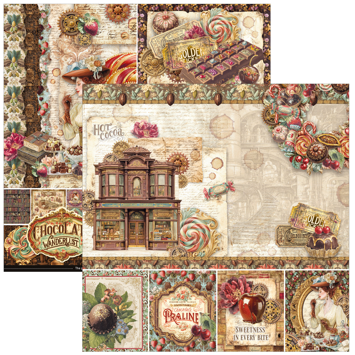 Chocolate Wanderlust Pad 8"x8" 12/Pkg