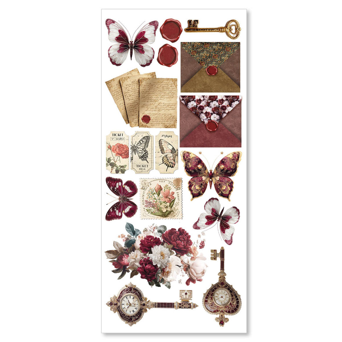Book Lover Transparent Adhesive Sheets 5/Pkg