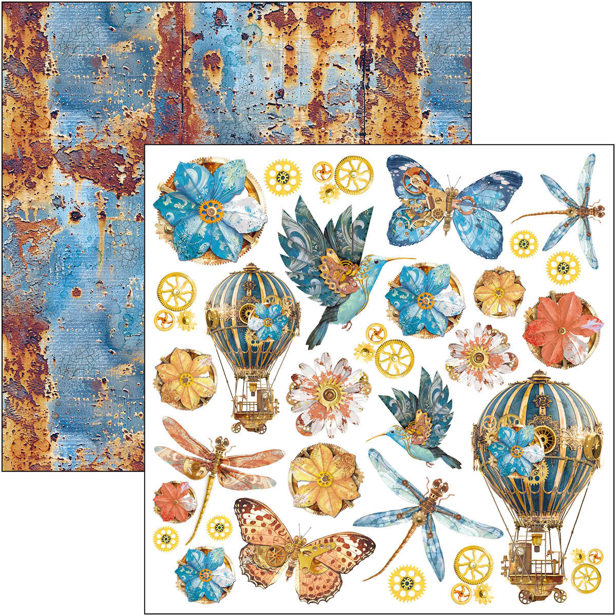 Esprit de Voyage Paper Pad 12"x12" 12/Pkg