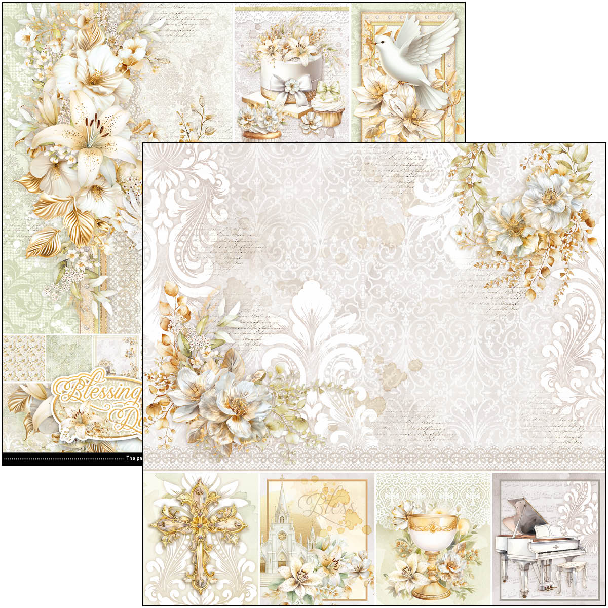 Blessing Day Paper Pad 12"x12" 12/Pkg