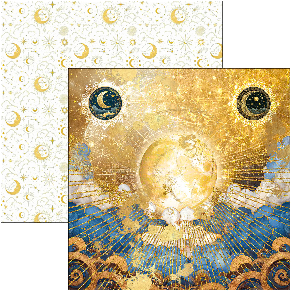 Celestial Paper Pad 12"x12" 12/Pkg