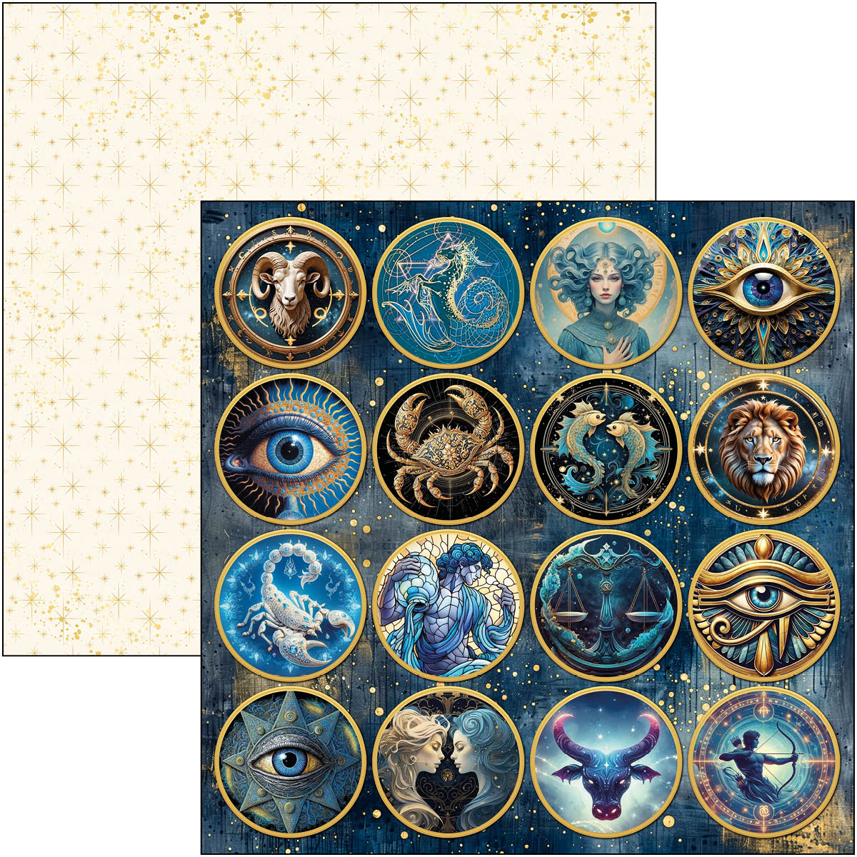 Celestial Paper Pad 12"x12" 12/Pkg