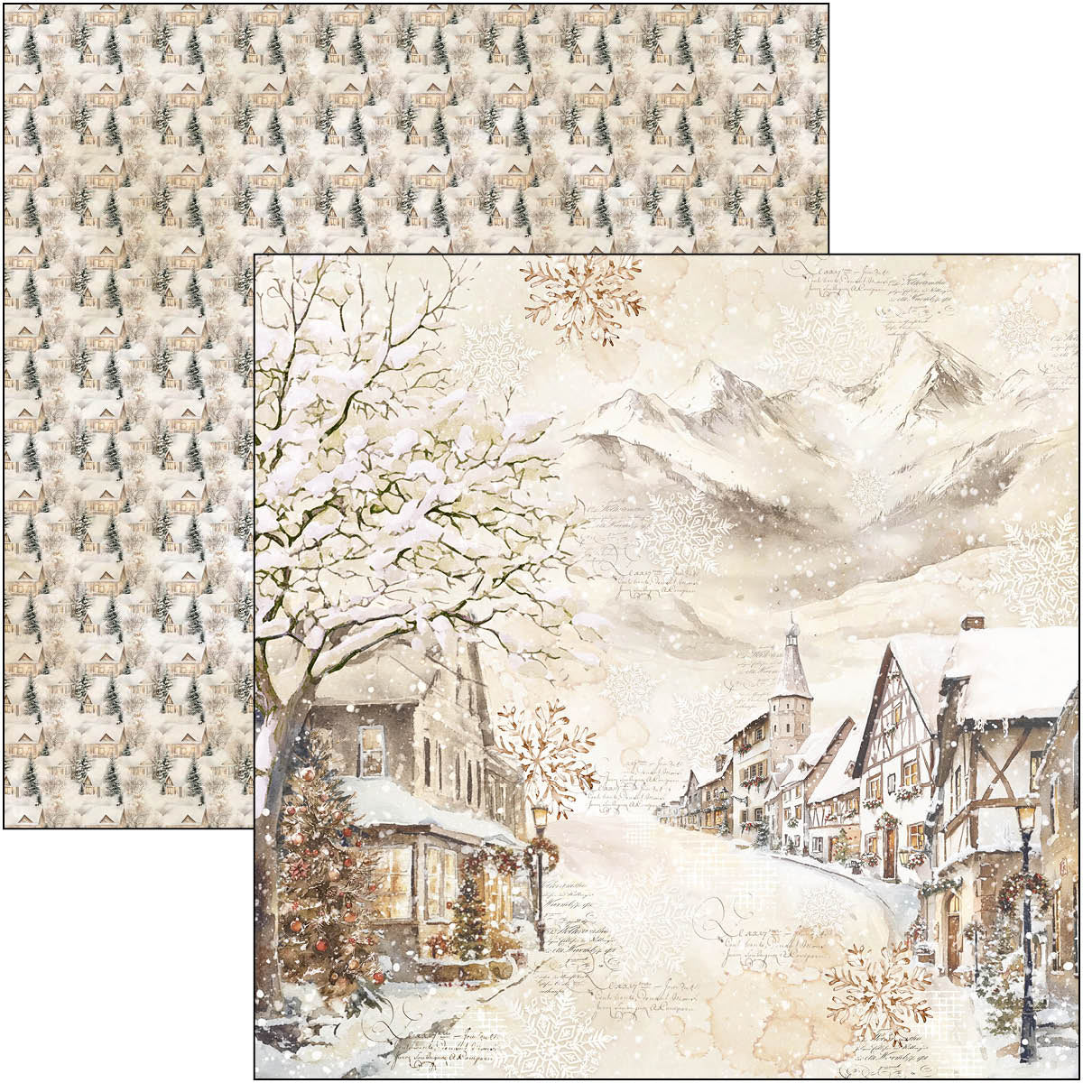 Winter Season Paper Pad 12"x12" 12/Pkg