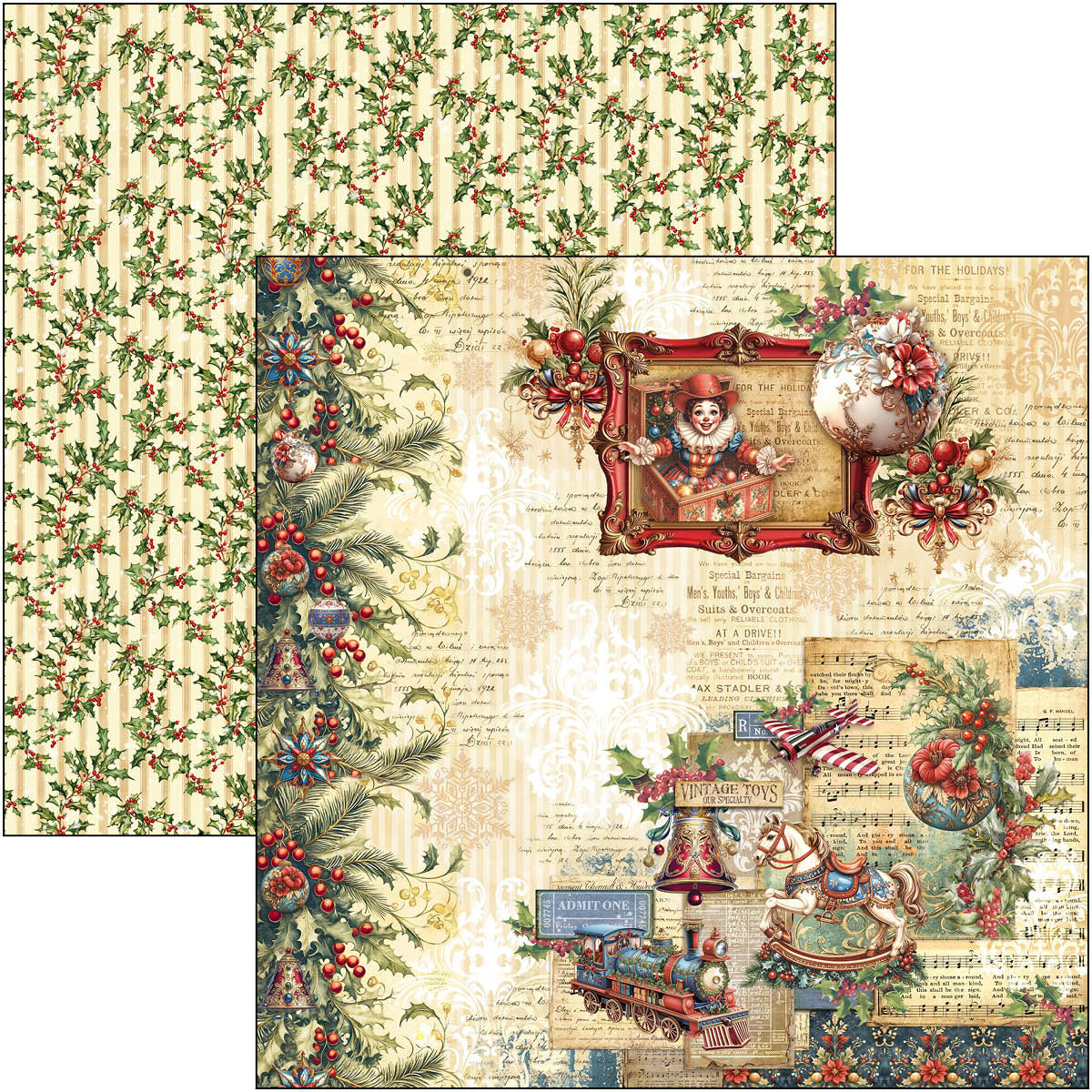 Toy Shop Paper Pad 12"x12" 12/Pkg