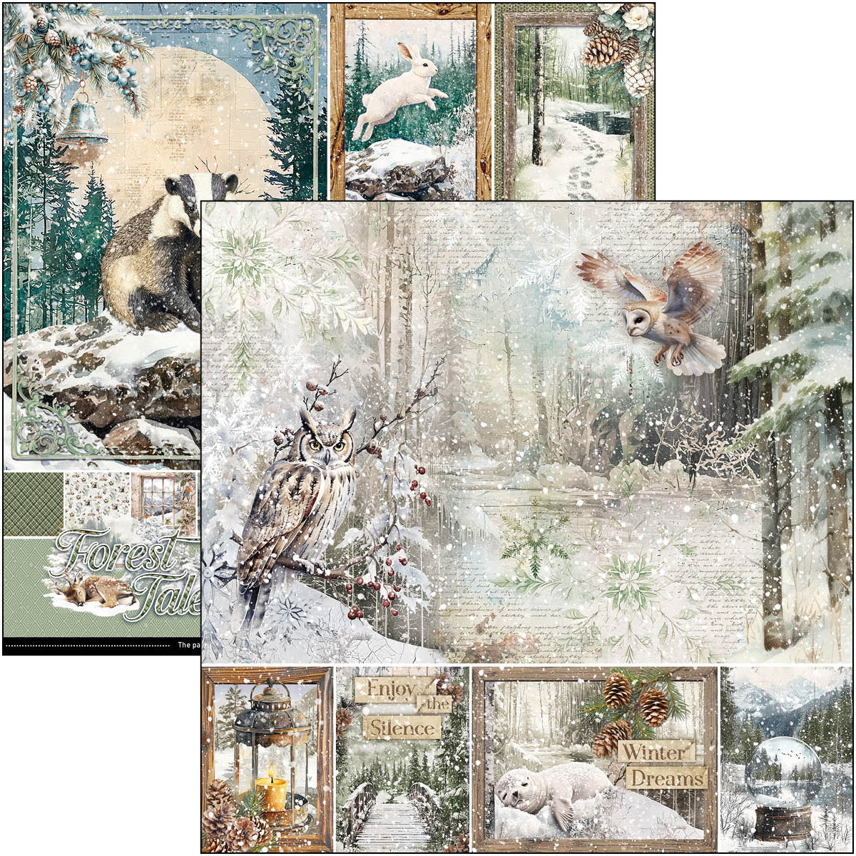 Forest Tales Paper Pad 12"x12" 12/Pkg