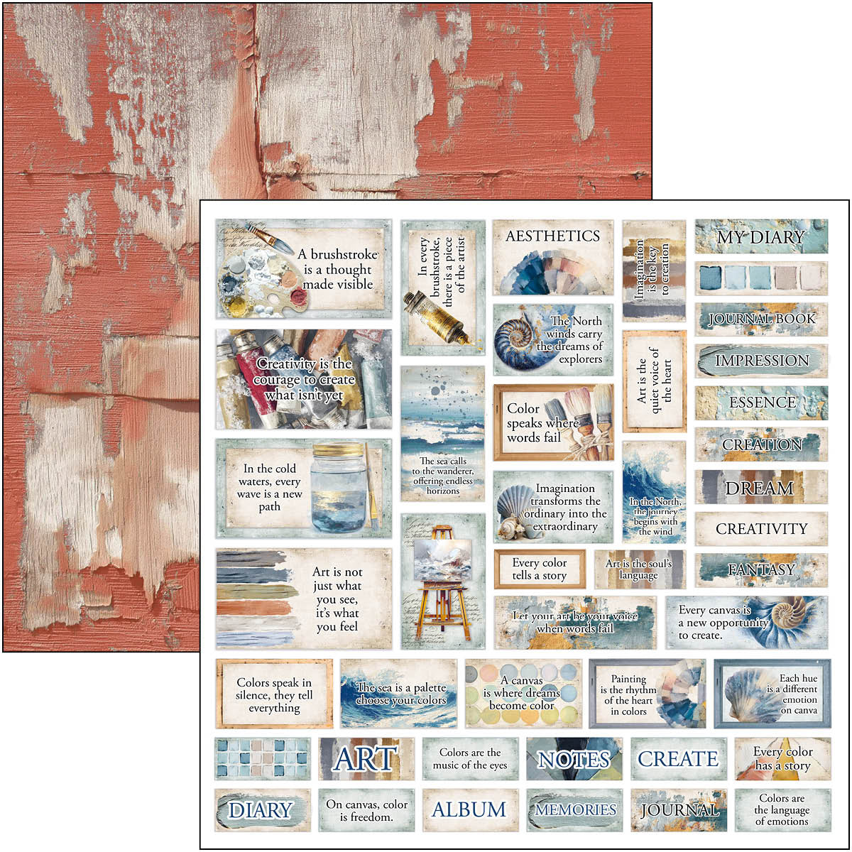 An Artist Journey Paper Pad 12"x12" 12/Pkg