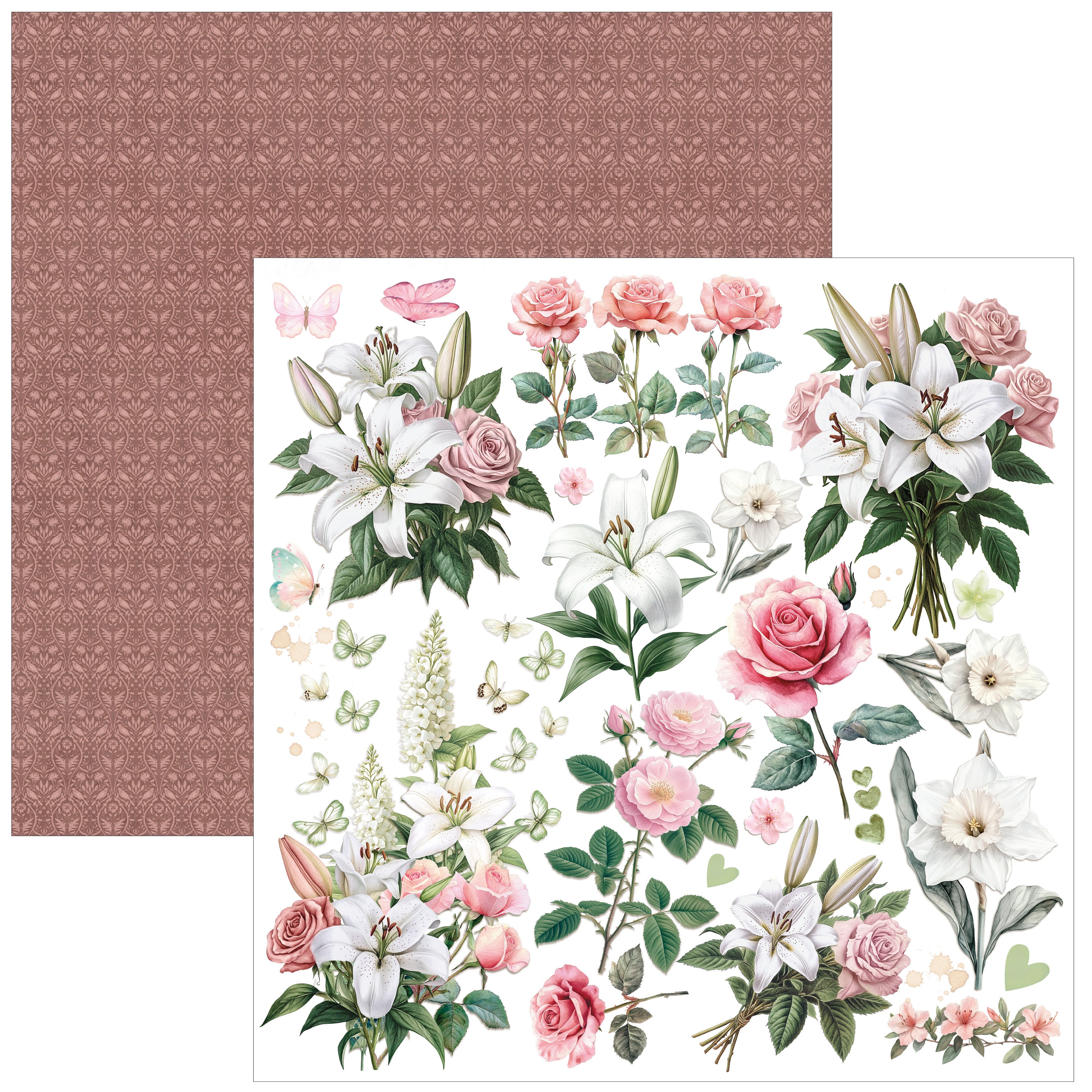 Courtly Love Paper Pad 12"x12" 12/Pkg