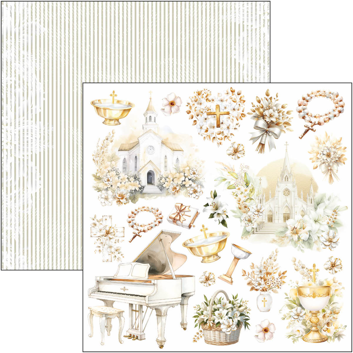 Blessing Day Fussy Cut Pad 6"x6" 24/Pkg