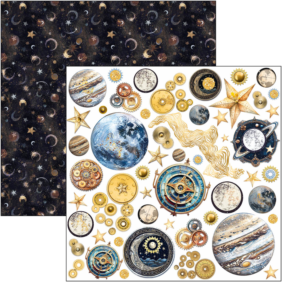 Celestial Fussy Cut Pad 6"x6" 24/Pkg