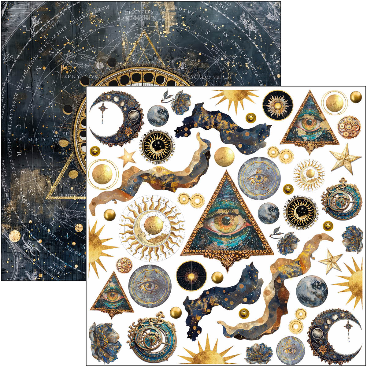 Celestial Fussy Cut Pad 6"x6" 24/Pkg